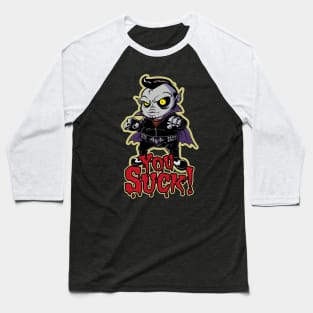 Halloween Rockabilly Vampire (you Suck) Baseball T-Shirt